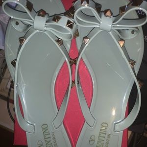 Valentino jelly sandals mint tea